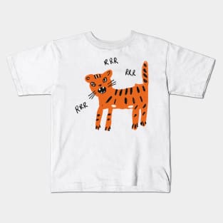 Funny angry bengal Kids T-Shirt